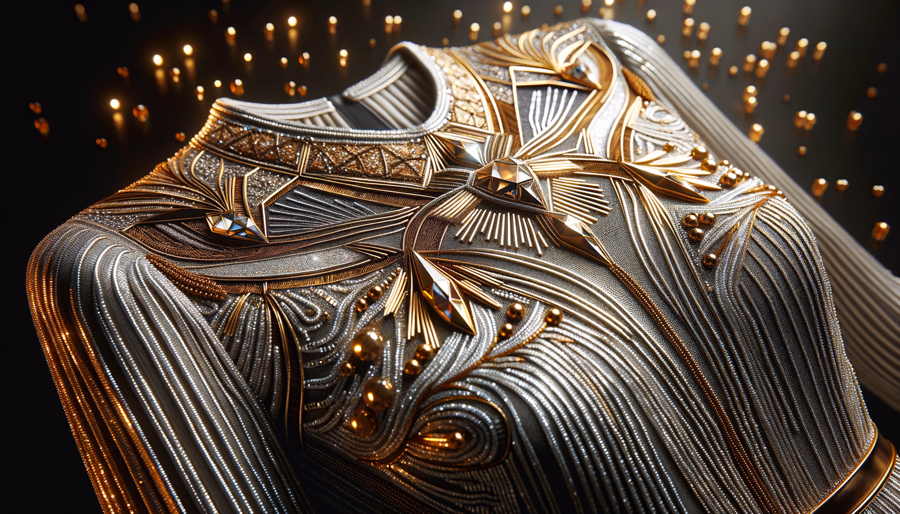 Металл в моде: золотые нити и металлические пайетки в костюмах XX века