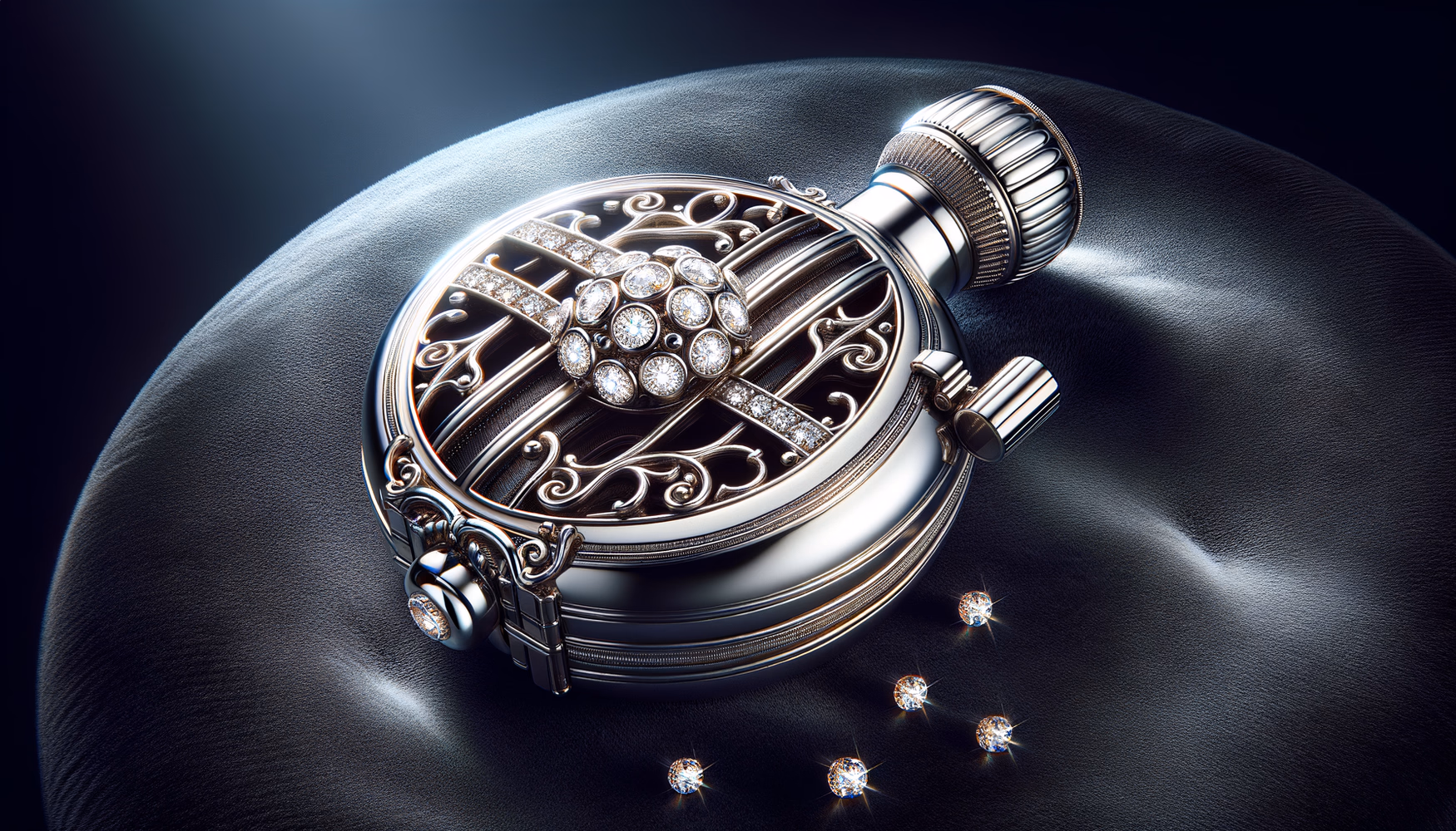 Платиновый кулон-контейнер с ароматами