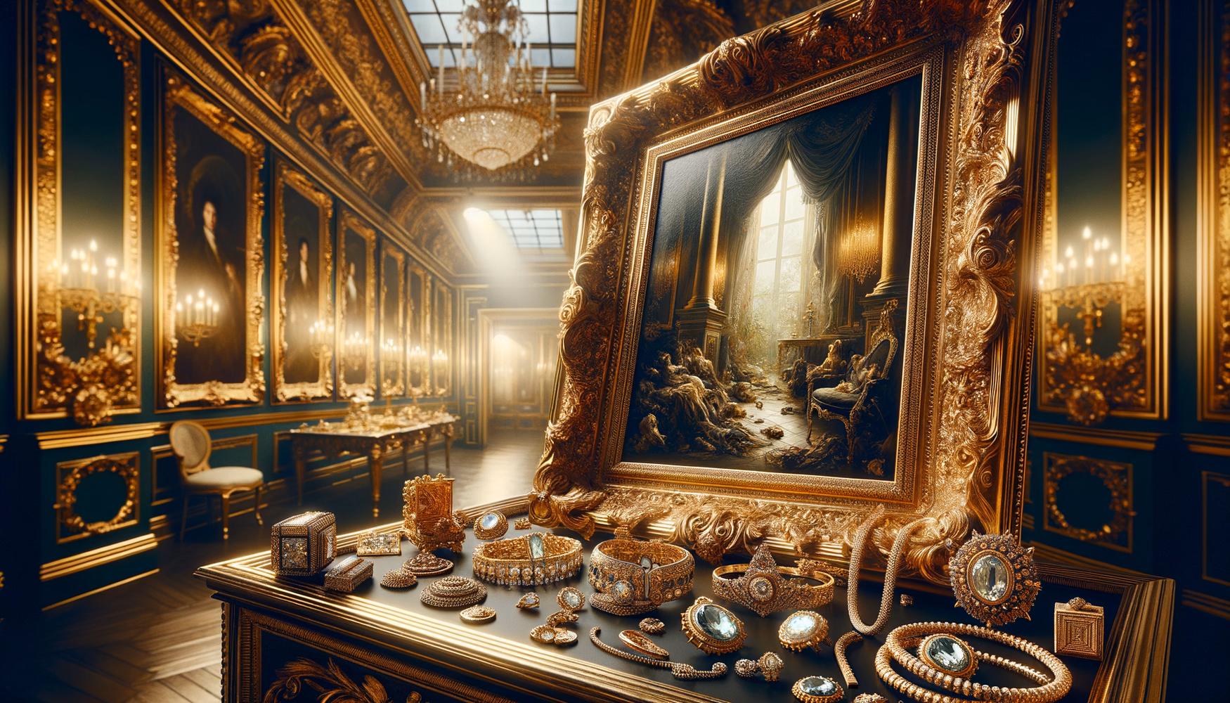 Позолоченные багеты: искусство оформления картин в золотые рамы