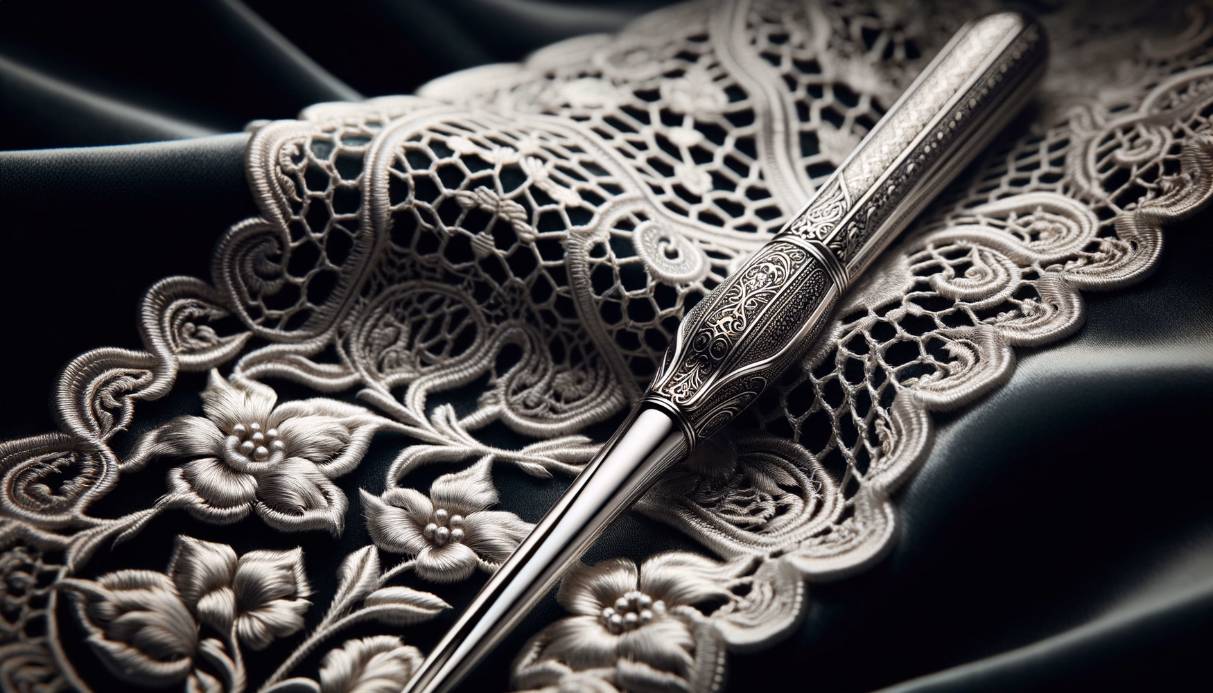 Серебряная игла для плетения кружев (Фландрия)