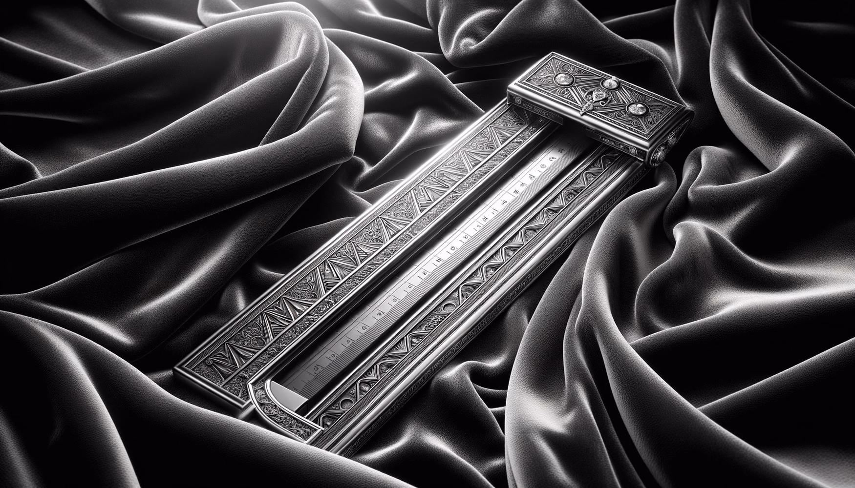 Серебряная линейка с гравировкой (Голландия)