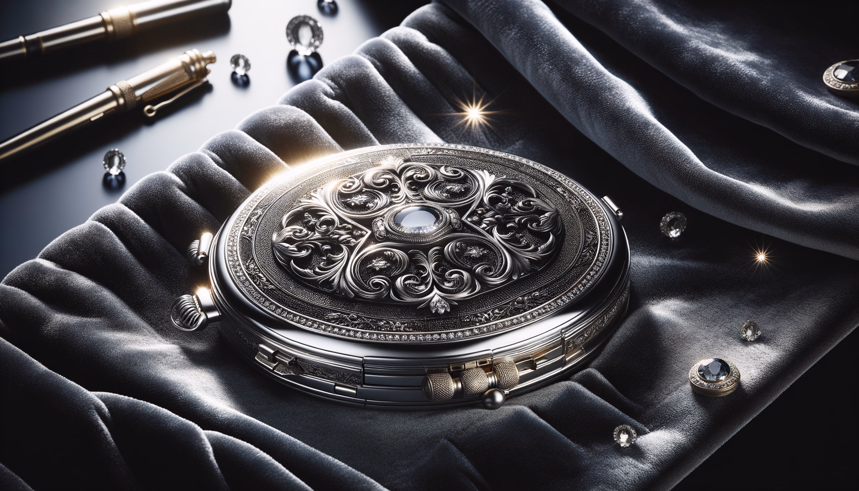 Серебряная обойма для лорнета