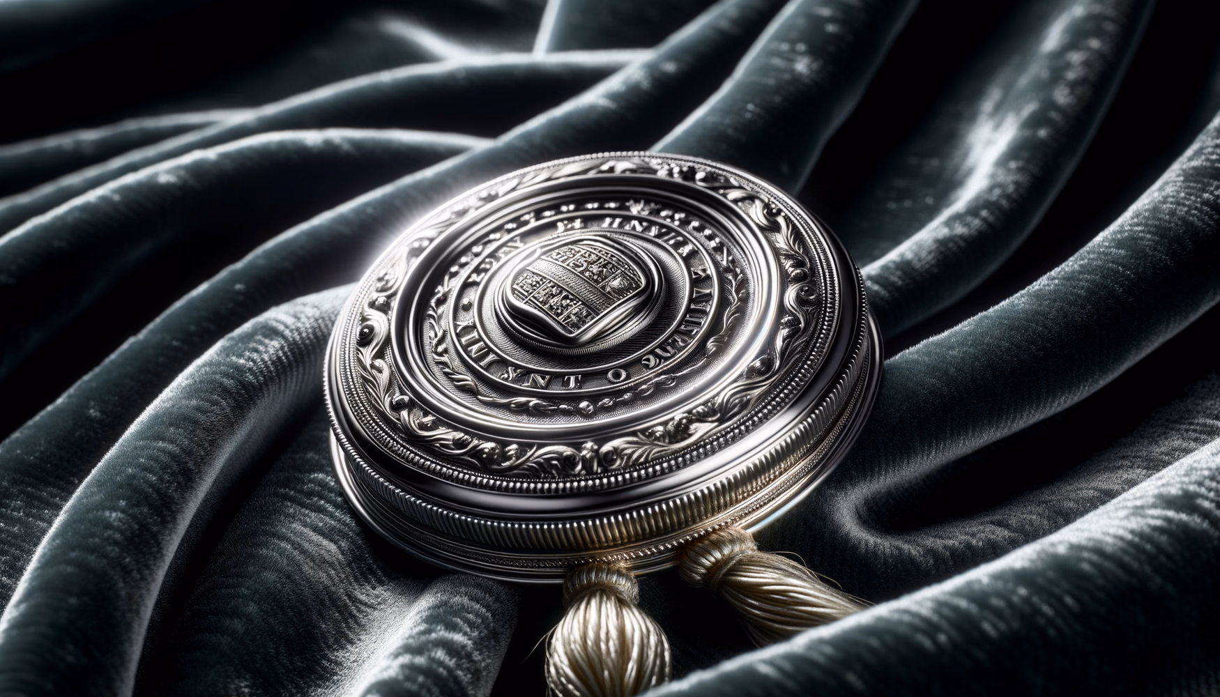 Серебряная печать с обратным текстом