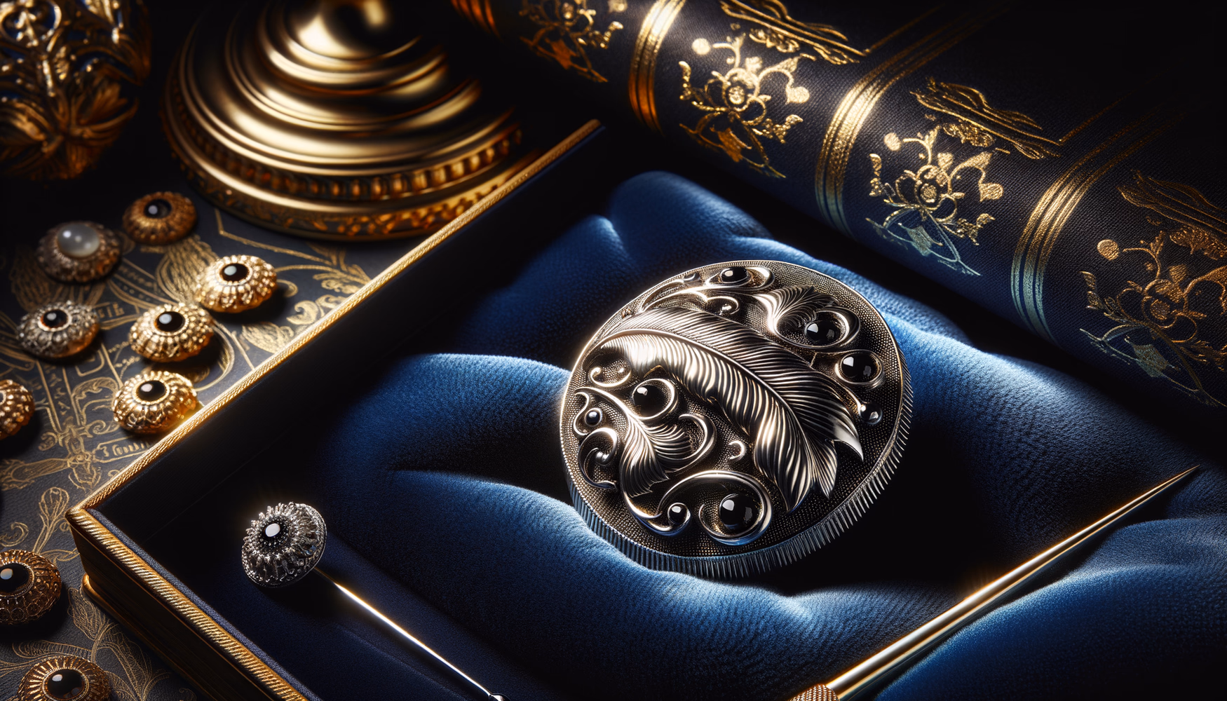 Серебряная спица для шляп (благородные дамы)