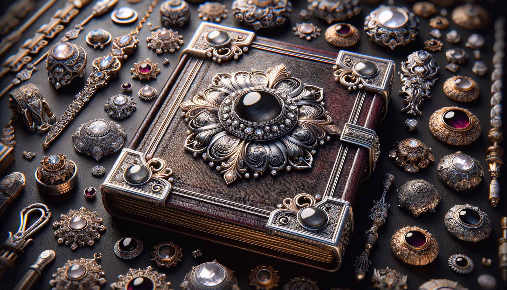 Серебряный фиксатор для книги (Италия, XV век)