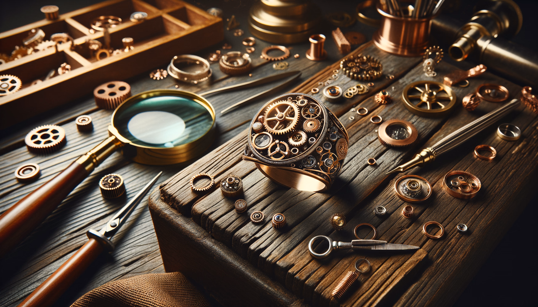 Стимпанк-ювелирика: украшения из латунных и медных шестерёнок