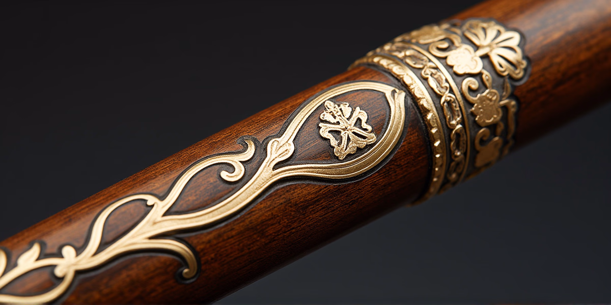 Золотая инкрустация на трости (Королевские дары)