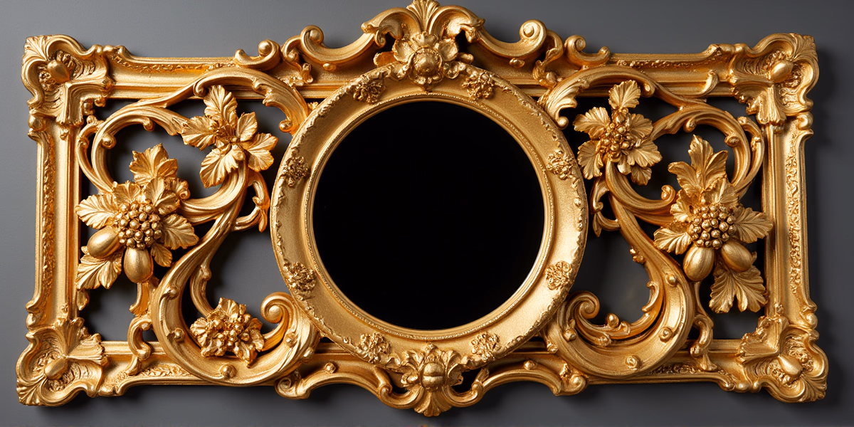 Золотая обивка зеркала (Барокко)