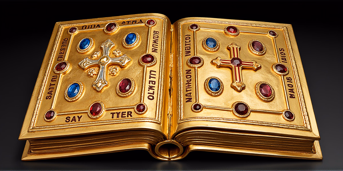 Золотая обложка на Евангелие (Византия)