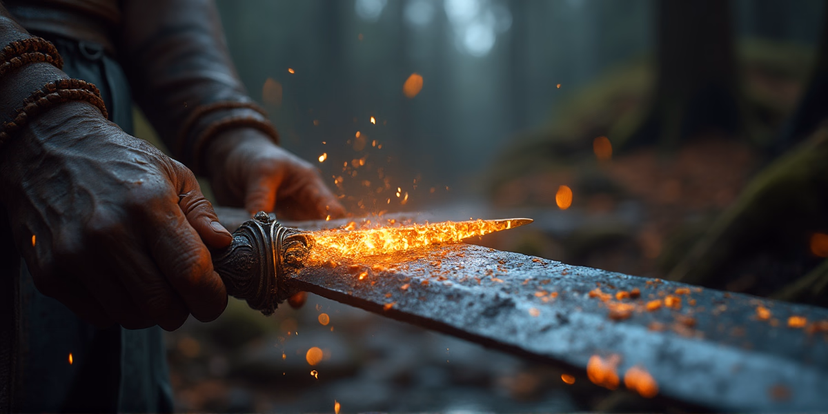 Золотая обшивка ножен меча (Ацтеки)