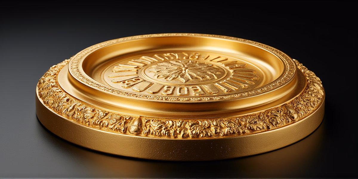 Золотая основа под бюст императора