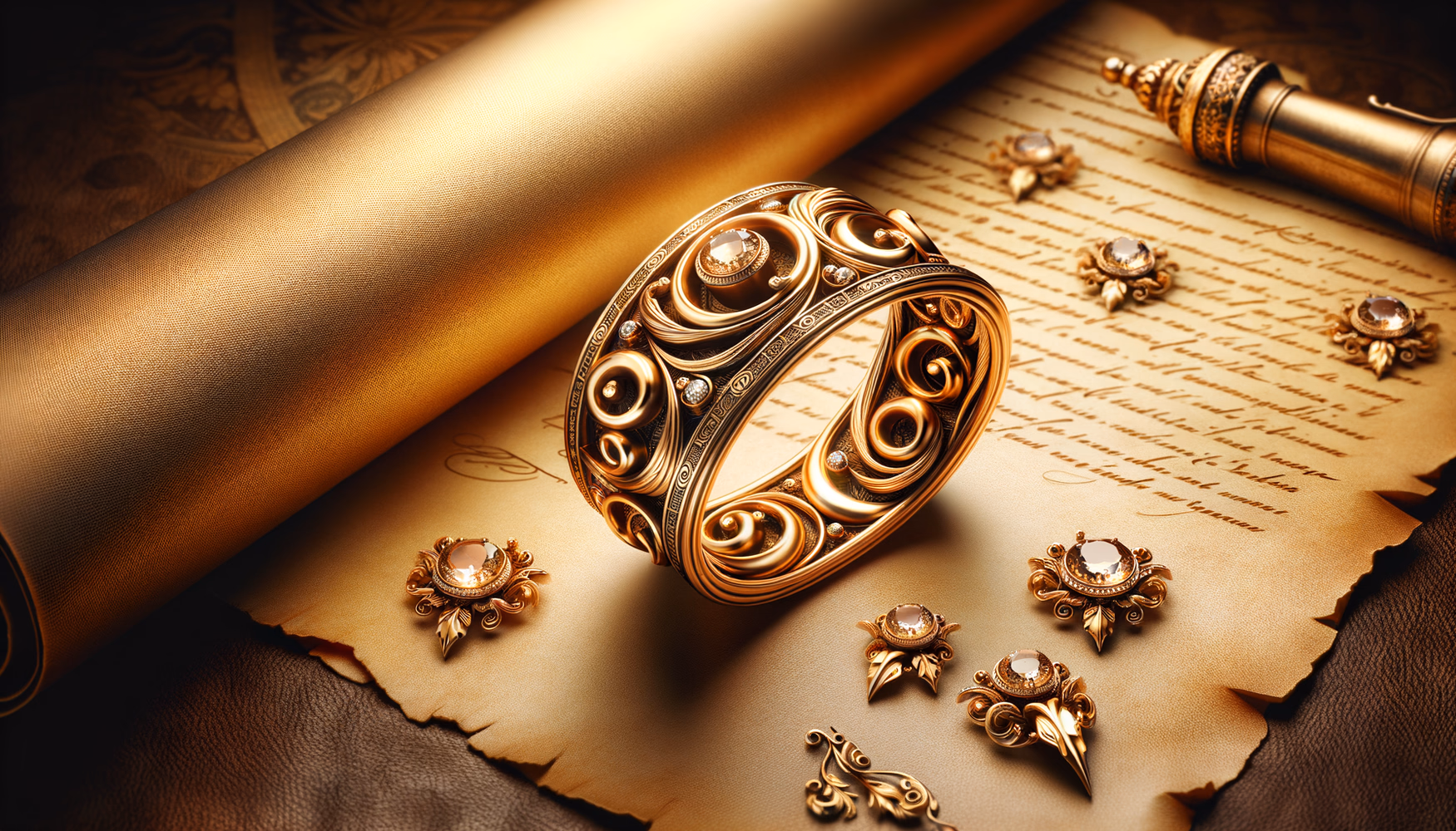 Золотая петля для свитка (Иудея, I в.)