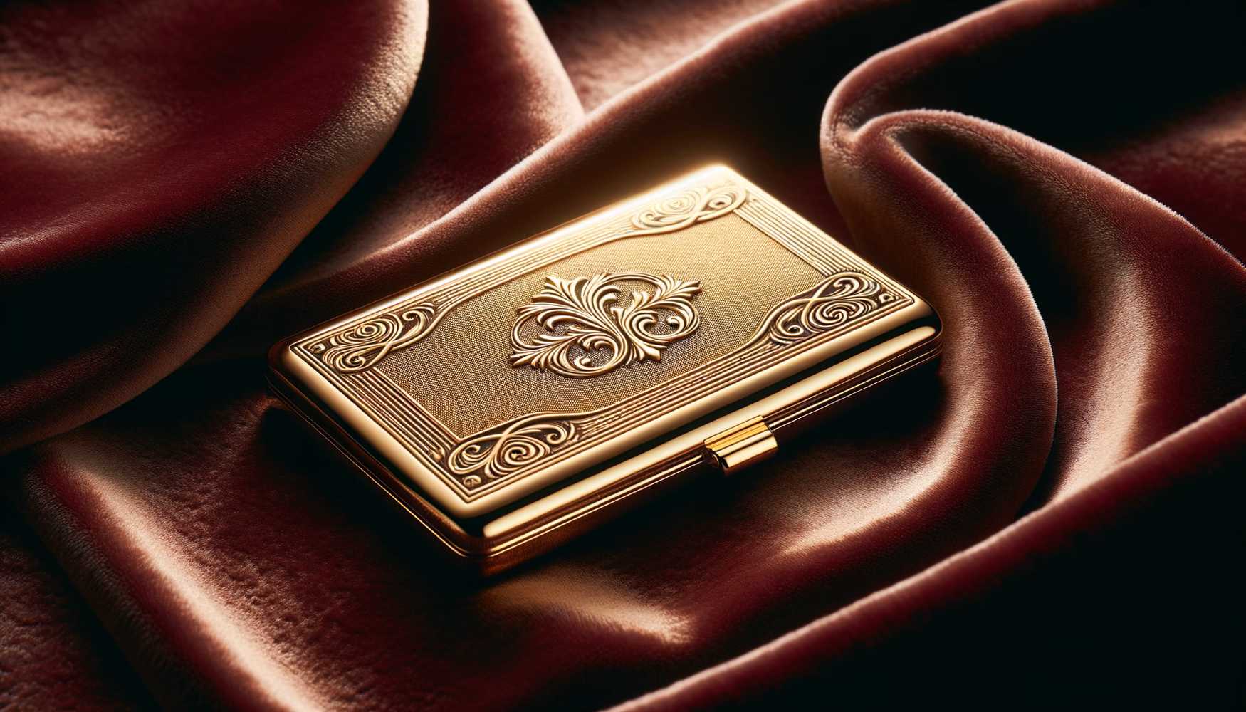 Золотой футляр для карт визиток (XIX век, Франция)