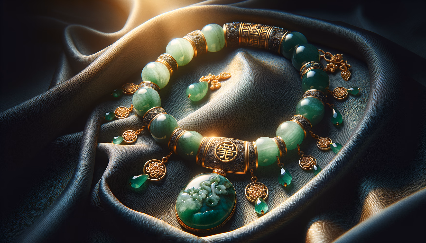 Китайские императорские украшения: нефрит в сочетании с золотом как символ власти