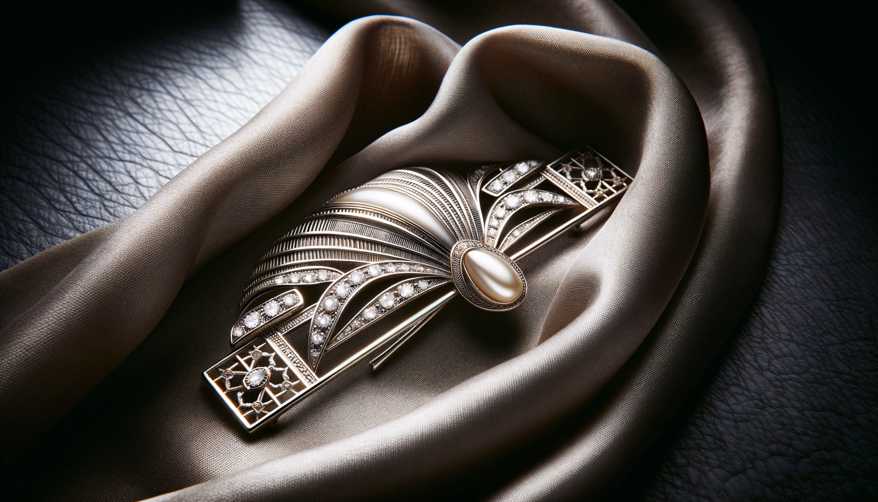 Броши-зажимы для платков: маленький металлический акцент.