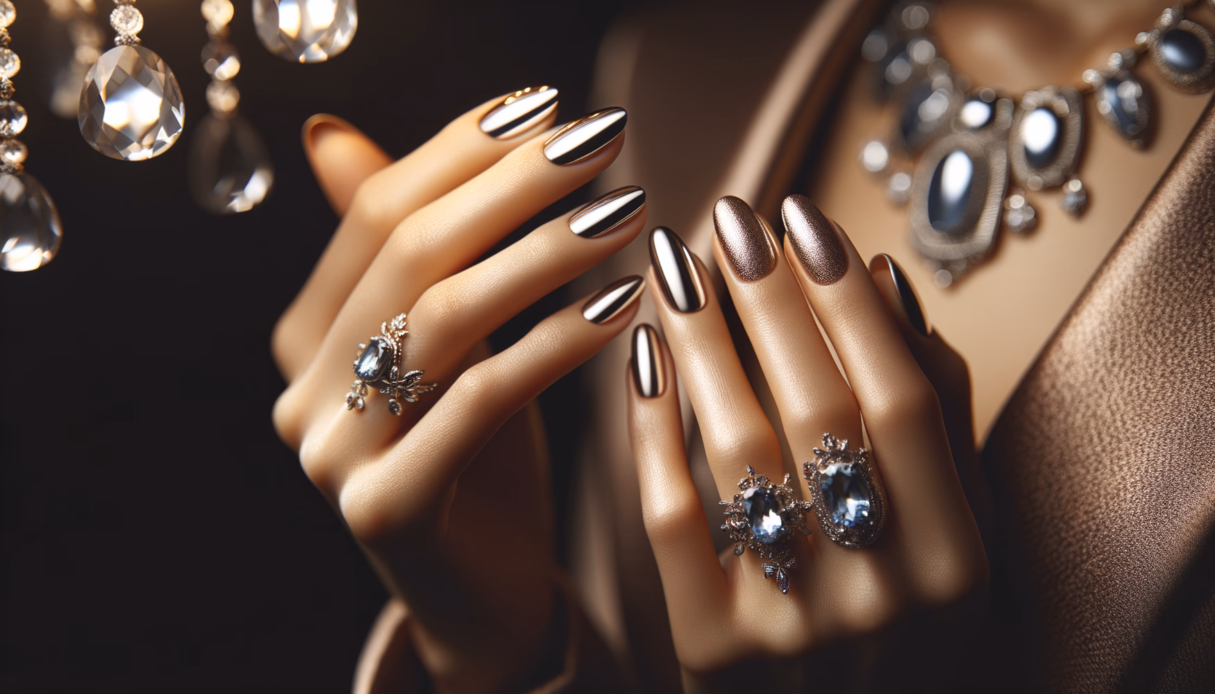 Эффект зеркальных ногтей: как добиться хромового маникюра.