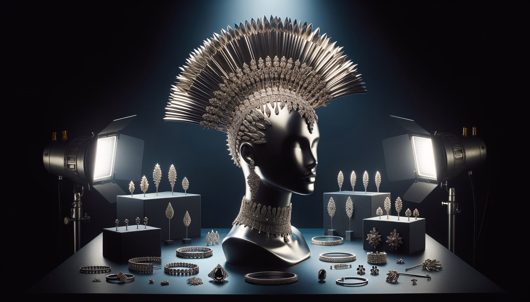 Ирокез из металлических пластин: эксперимент на подиуме.