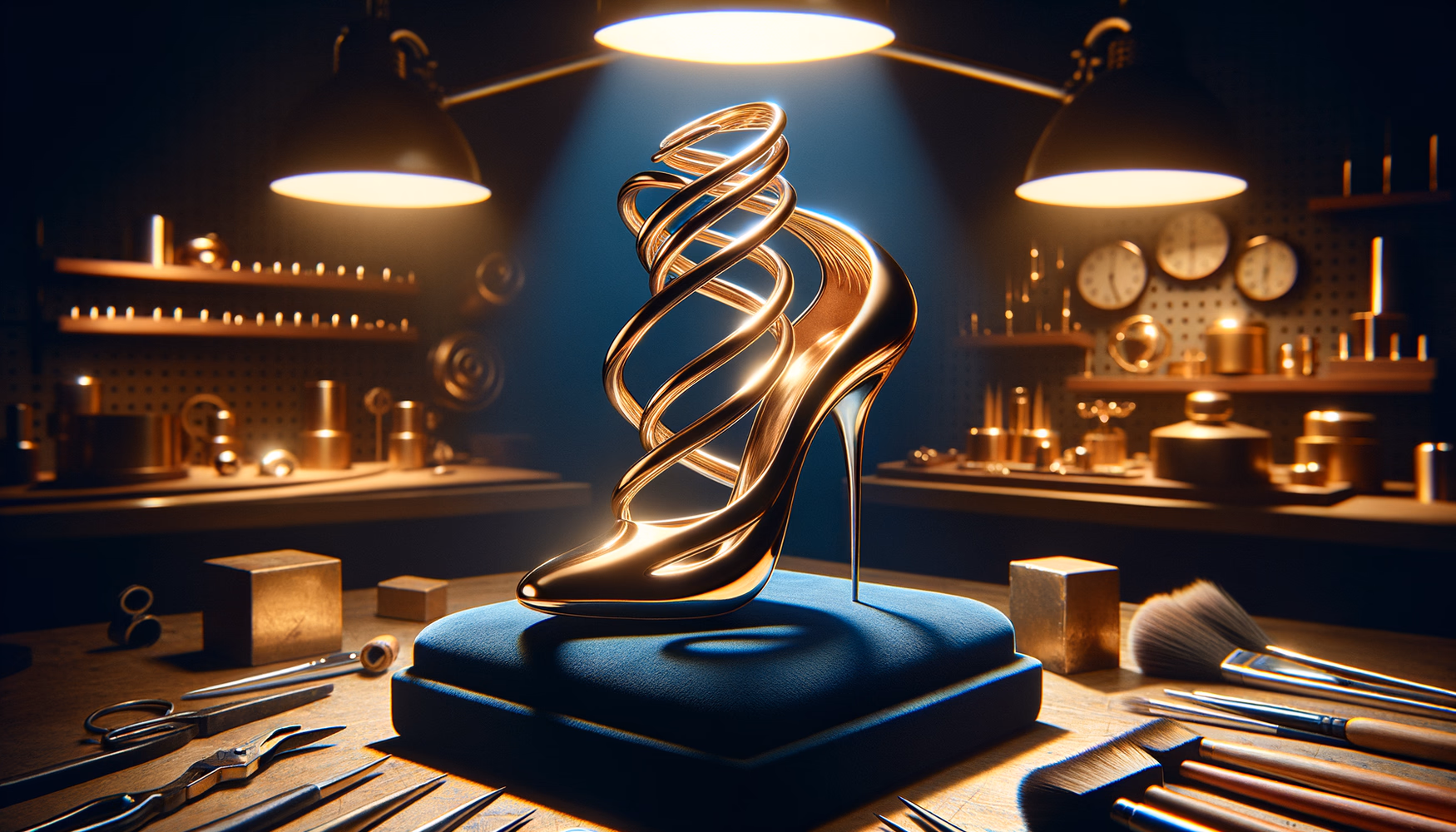 Каблуки-скульптуры: металлические формы в обувном дизайне.