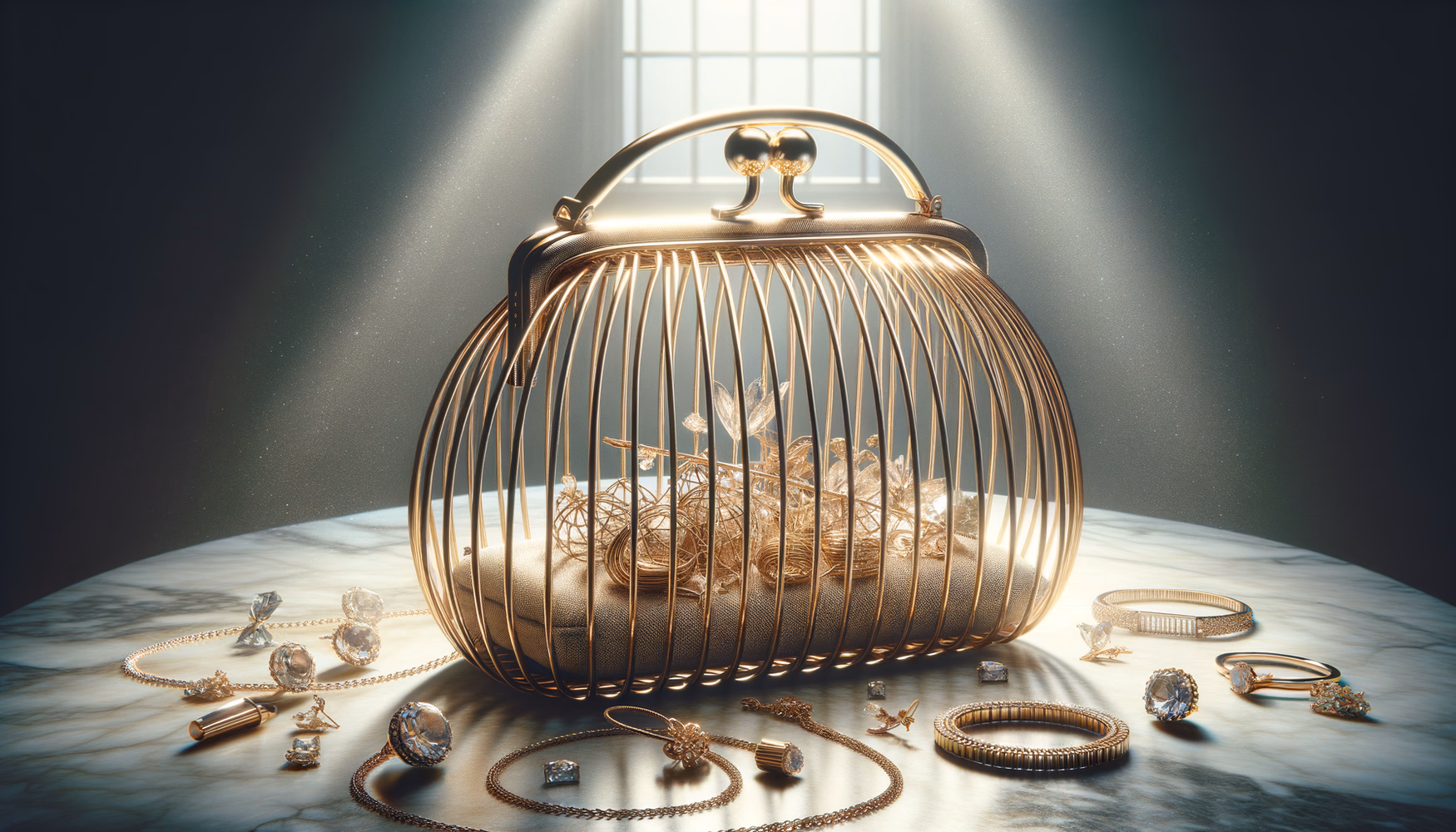 Каркасные сумки из проволоки: прозрачность в моде.