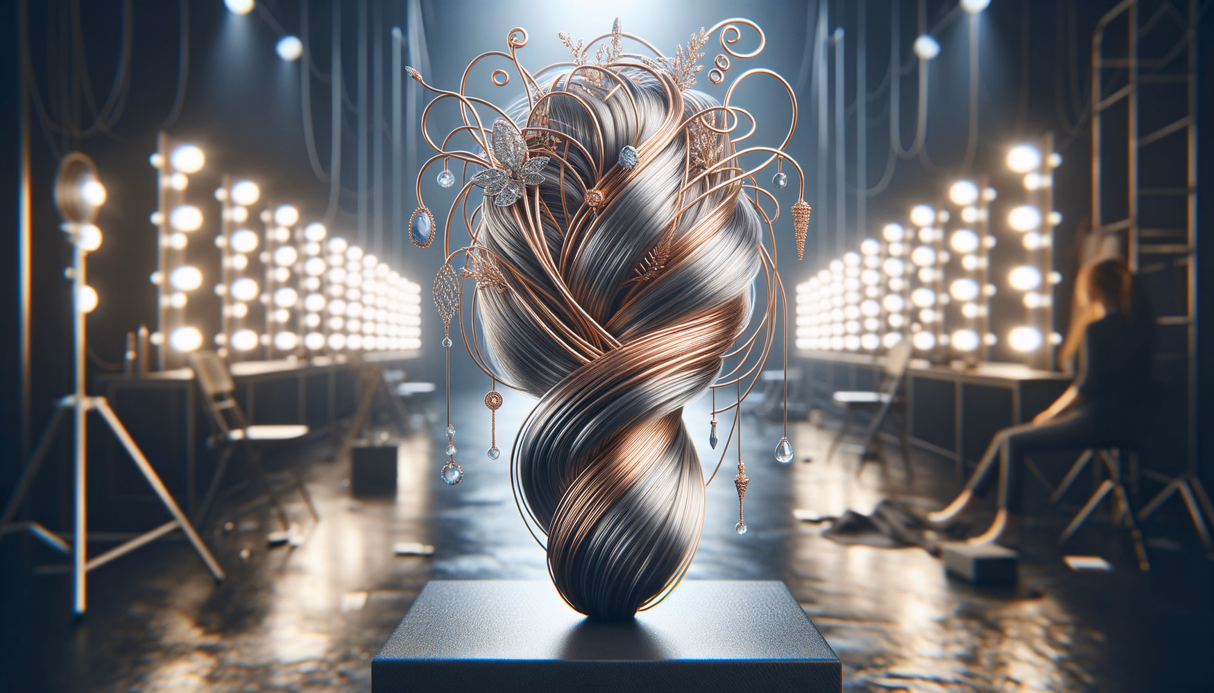 Креативные укладки с проволокой: hair-art на подиуме.