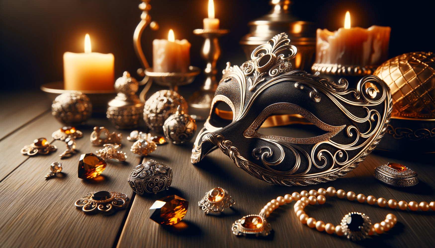 Маски с металлическими элементами: мода и мистерия.