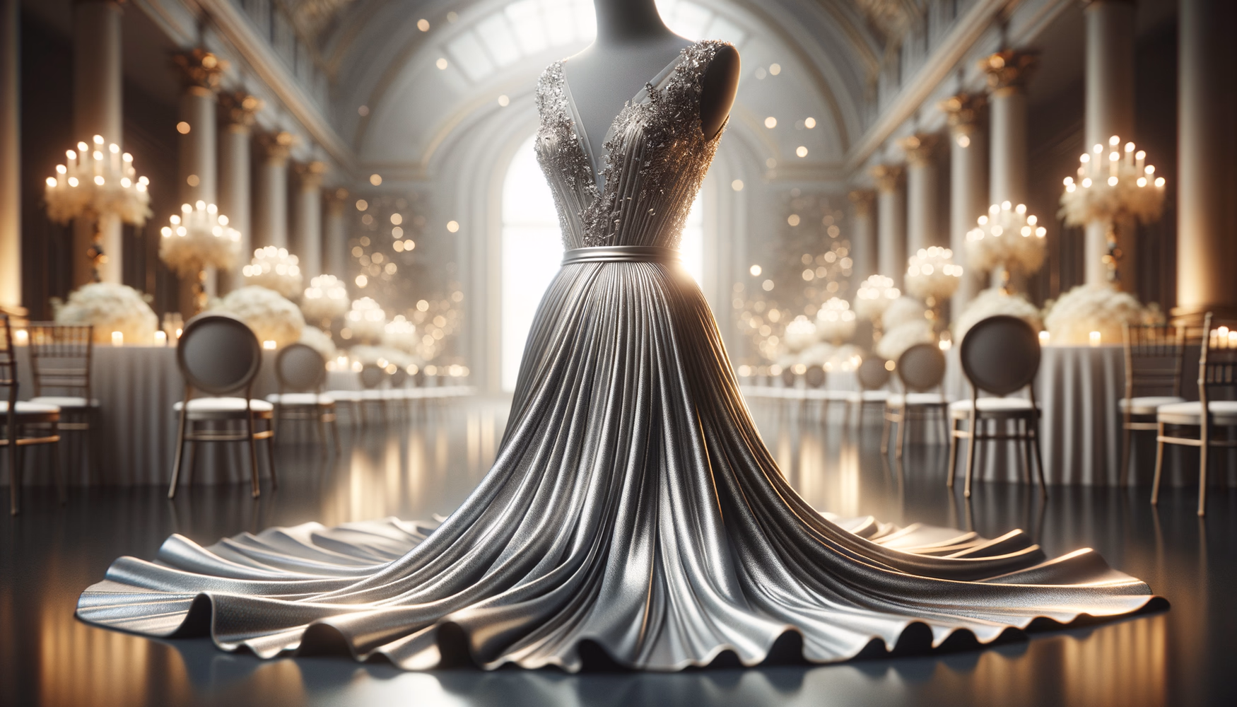 Металлические свадебные платья: смелый тренд для невест.
