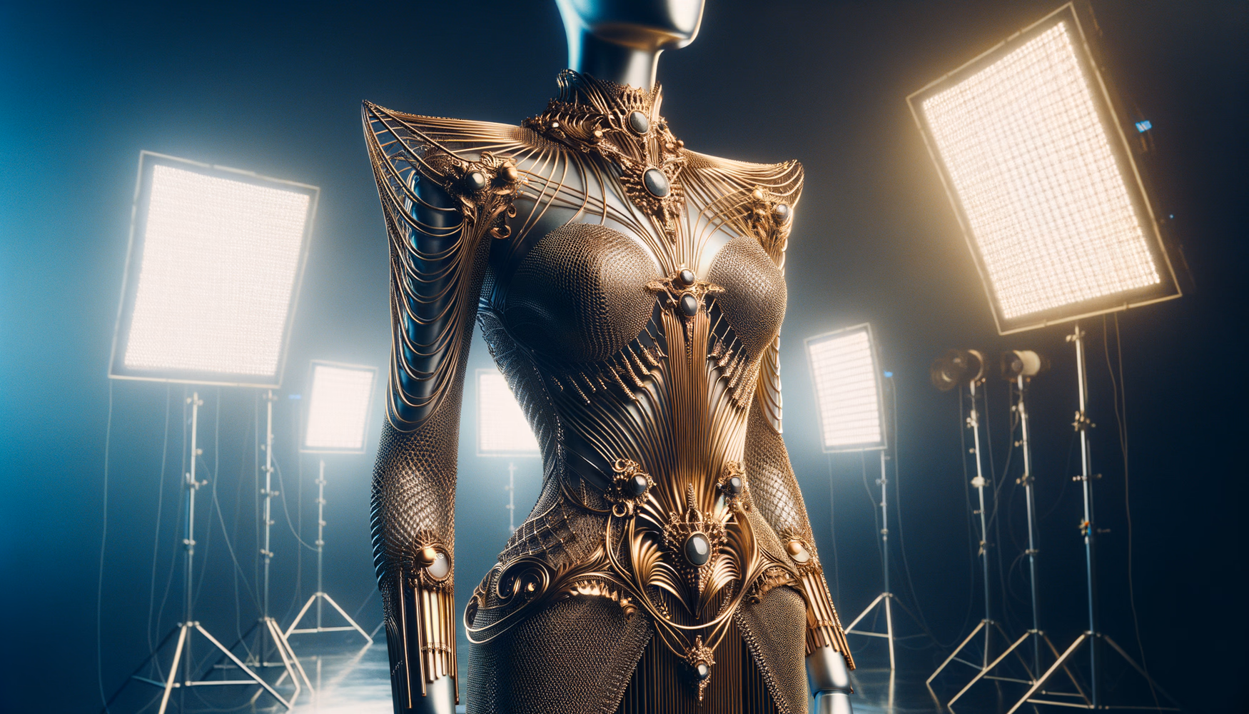 Металлический авангард: самые смелые образы высокой моды с металлом.