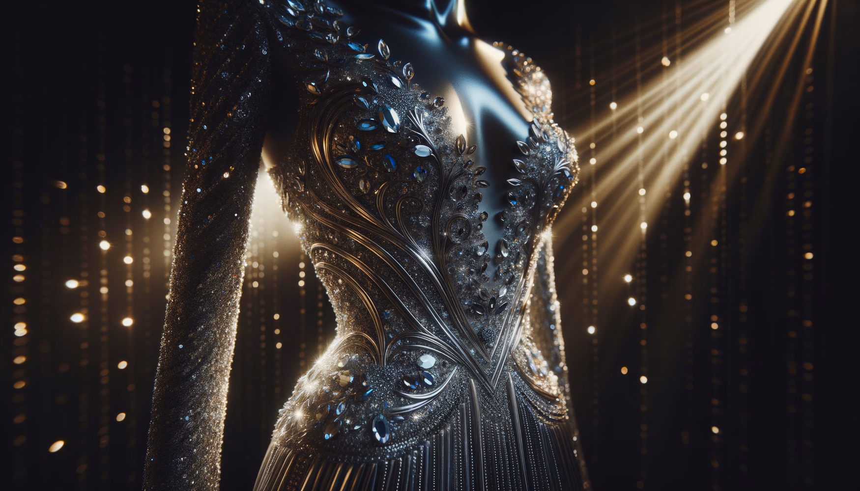 Металлизированные коктейльные платья: блеск в клубной моде.