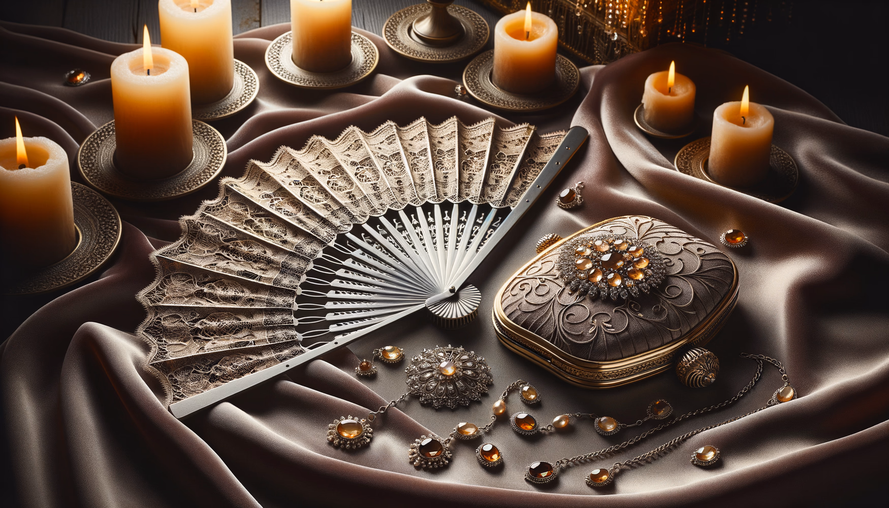 Металлизированные веера и ретикюли XIX века: винтаж, актуальный сегодня.