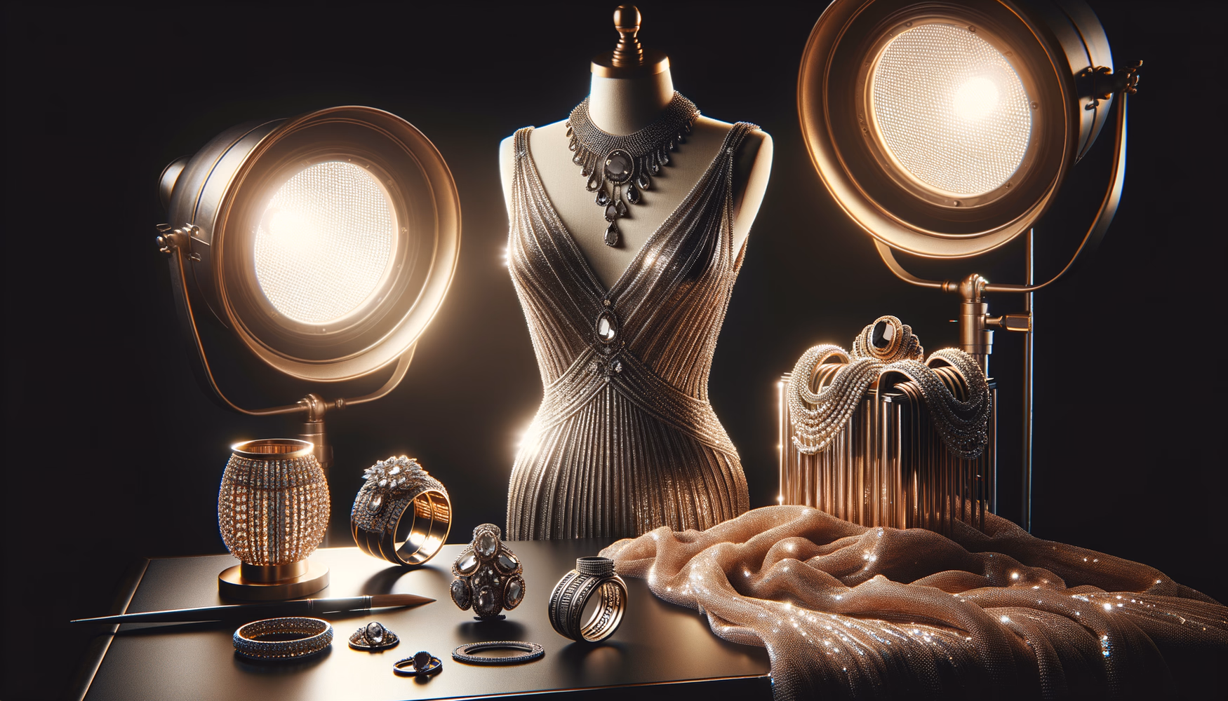 Необычные материалы: костюмы из металлической сетки.