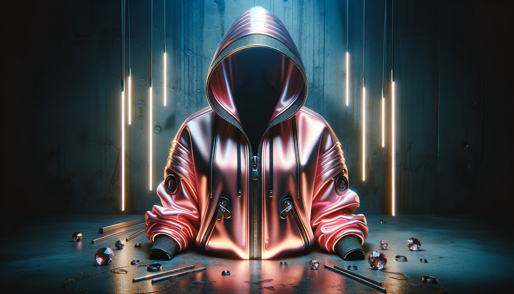 Неоновый анорак с металлическими элементами: рейв возвращается.