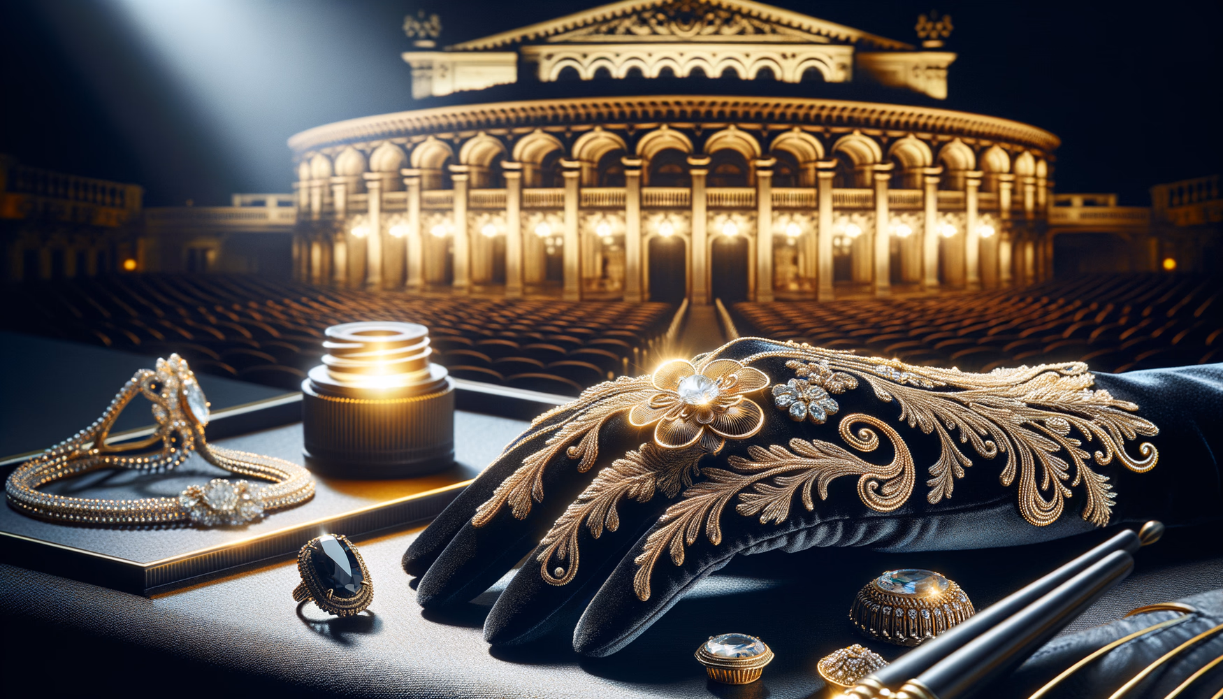 Оперные перчатки с золотой вышивкой: возвращение роскоши.