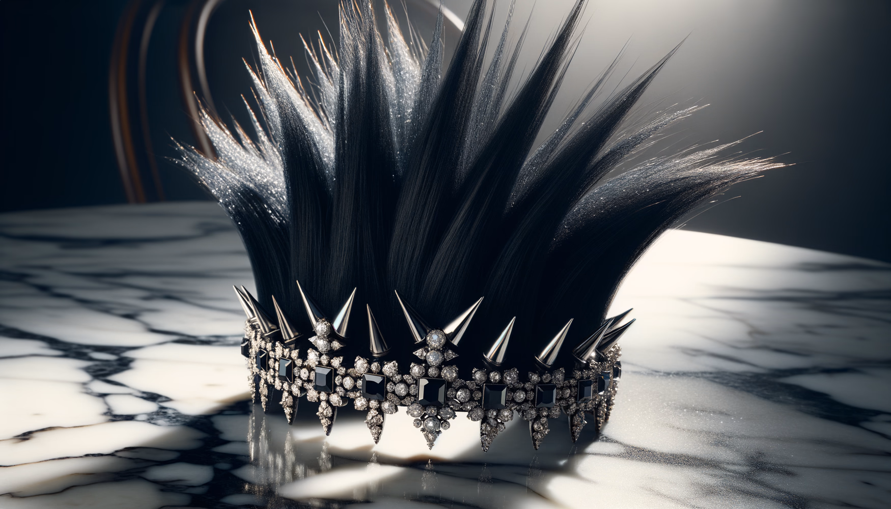 Панк-ирокез с шипами: металл в субкультурных прическах.