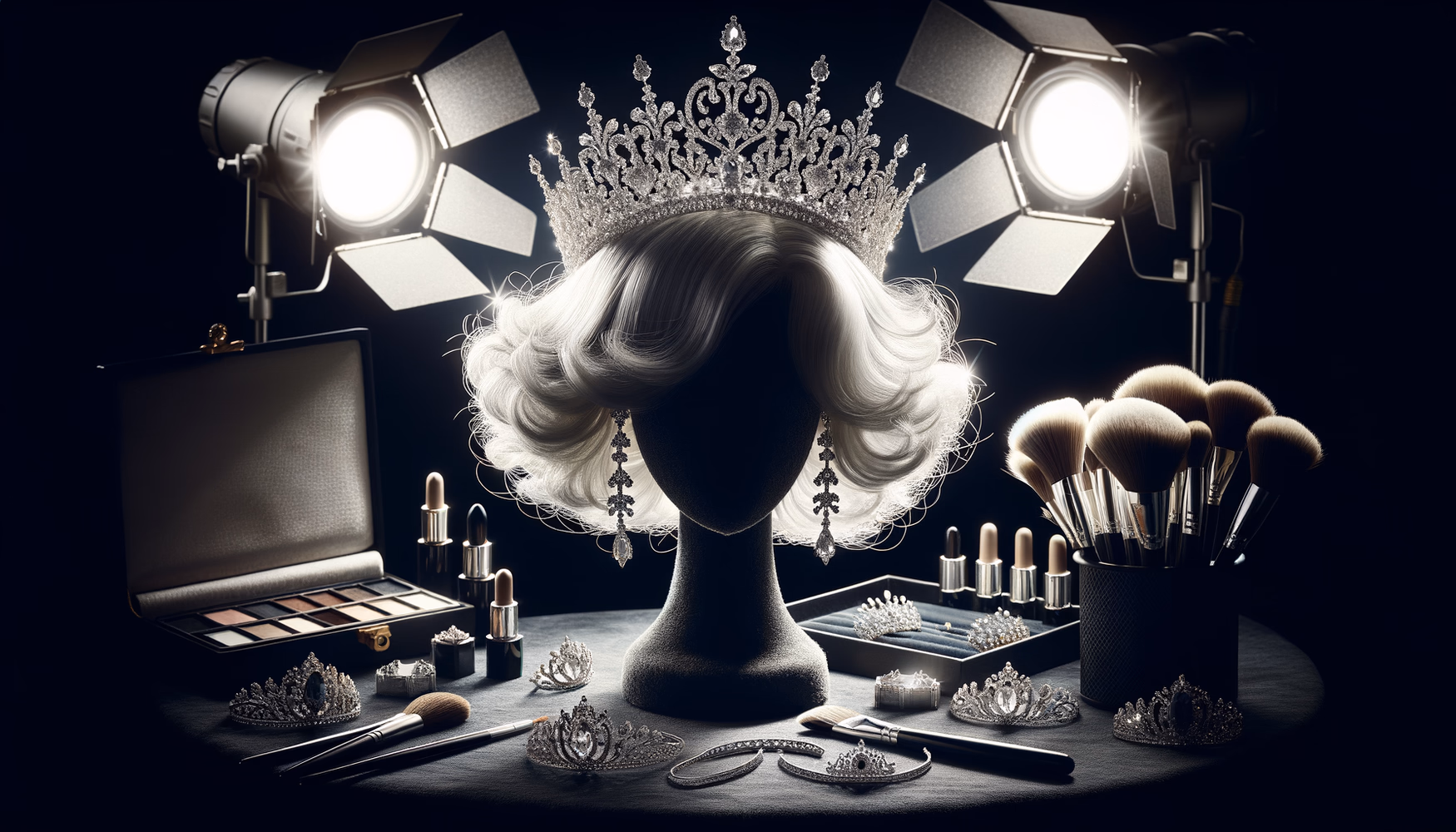 Парики с металлическим блеском: немного театра в жизни.