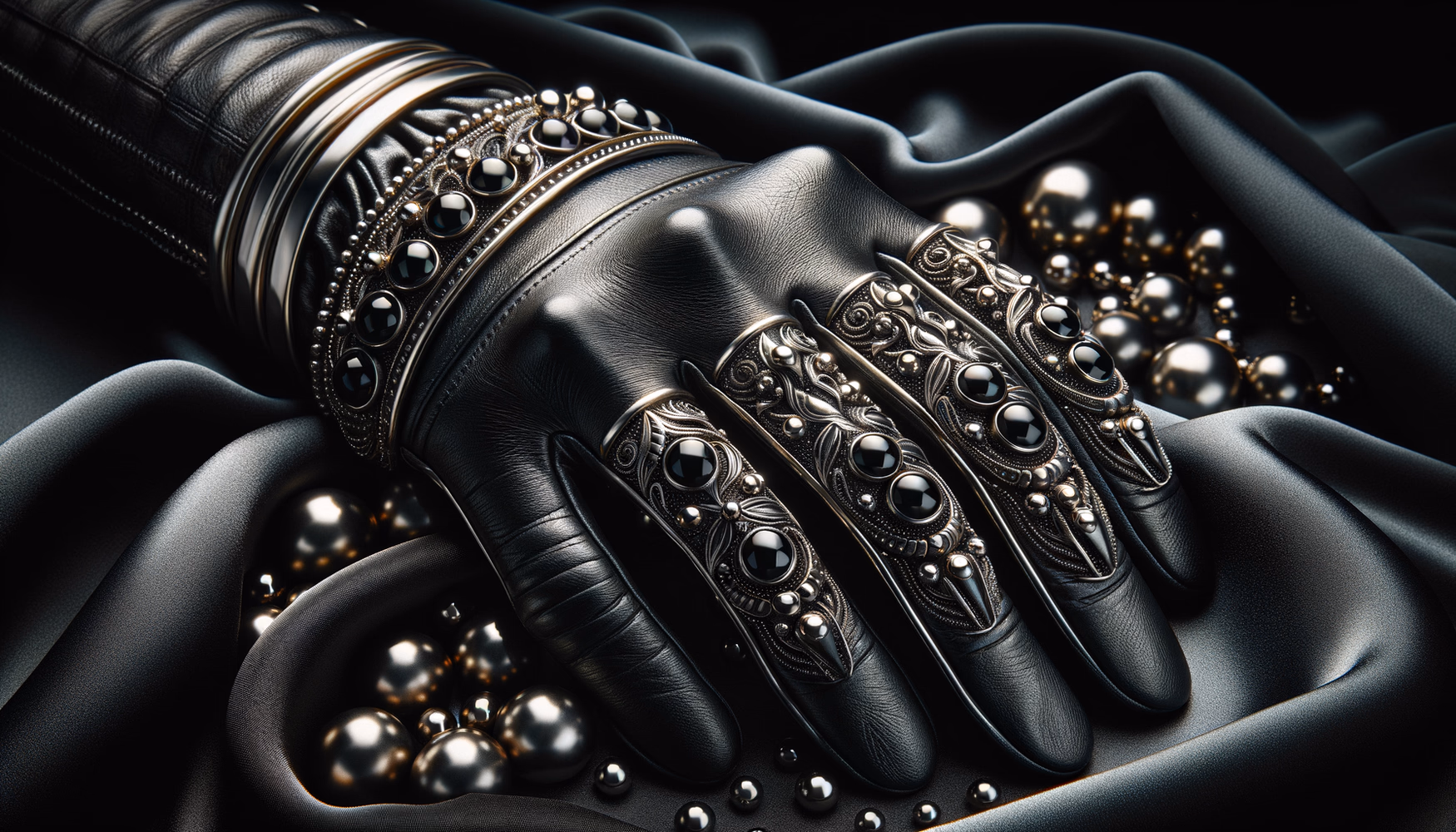 Перчатки с металлическими заклёпками: от байкеров до кутюра.