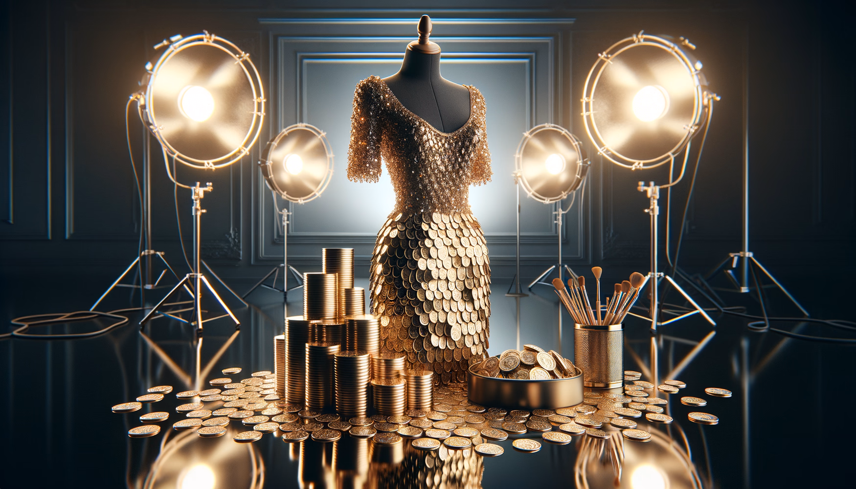 Платье из монет: необычные материалы в высокой моде.