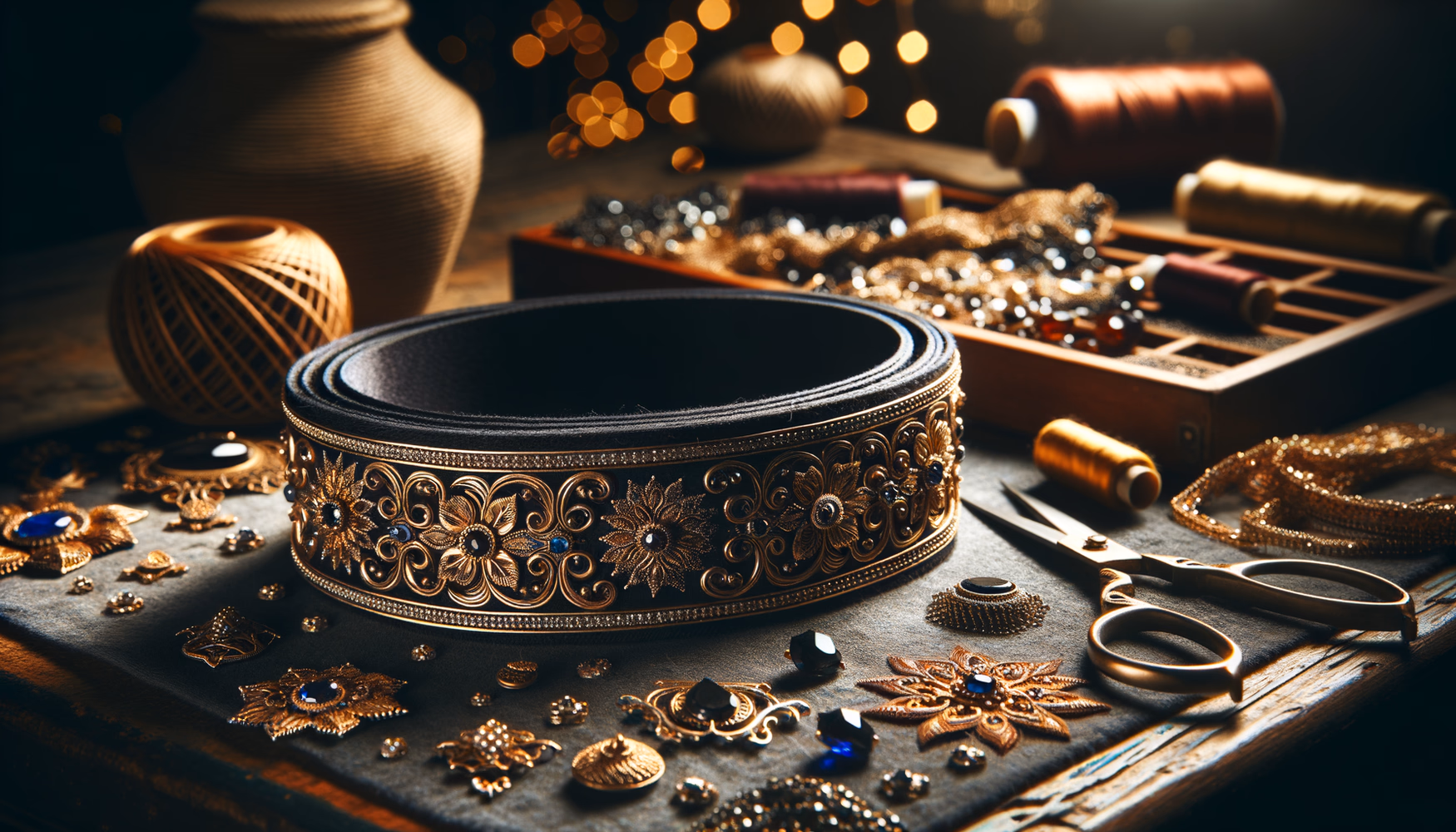 Пояса с металлической вышивкой: этнические мотивы.