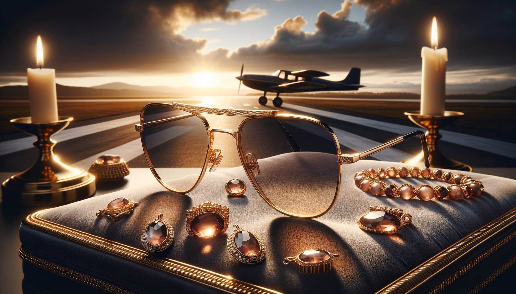 Позолоченные авиаторы: ретро-стиль в новом блеске.