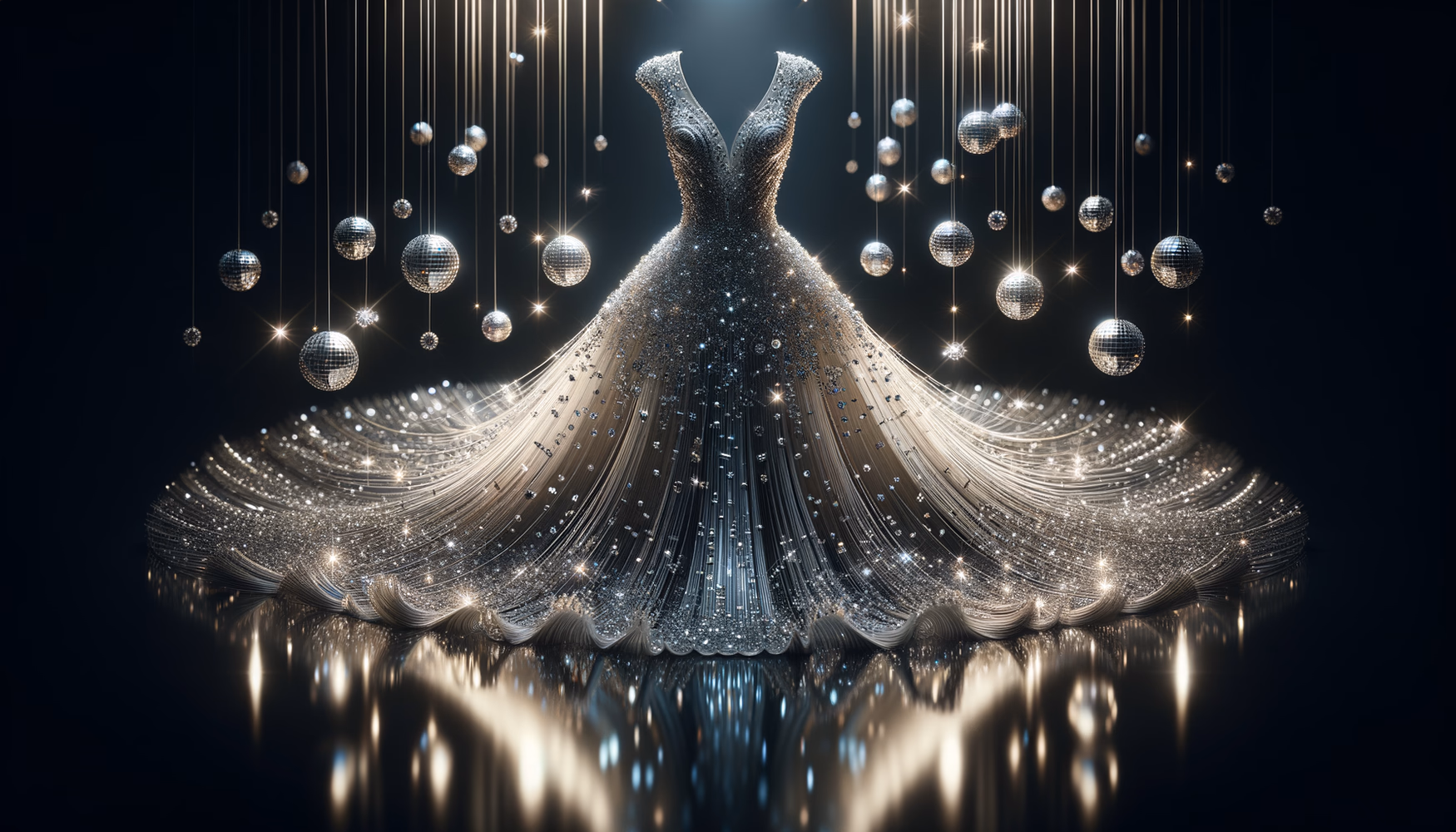 Светоотражающие платья: от диско-шара до современных коллекций.