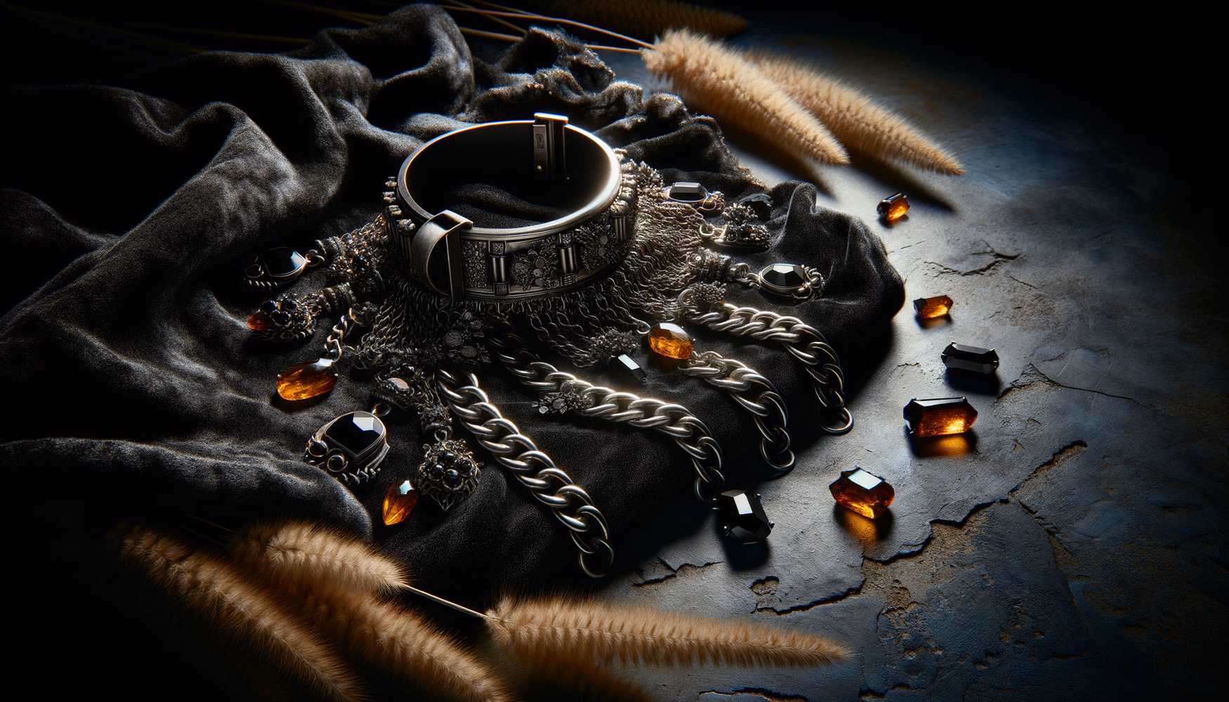 Цепи и замки: панк-эстетика на платьях и юбках.