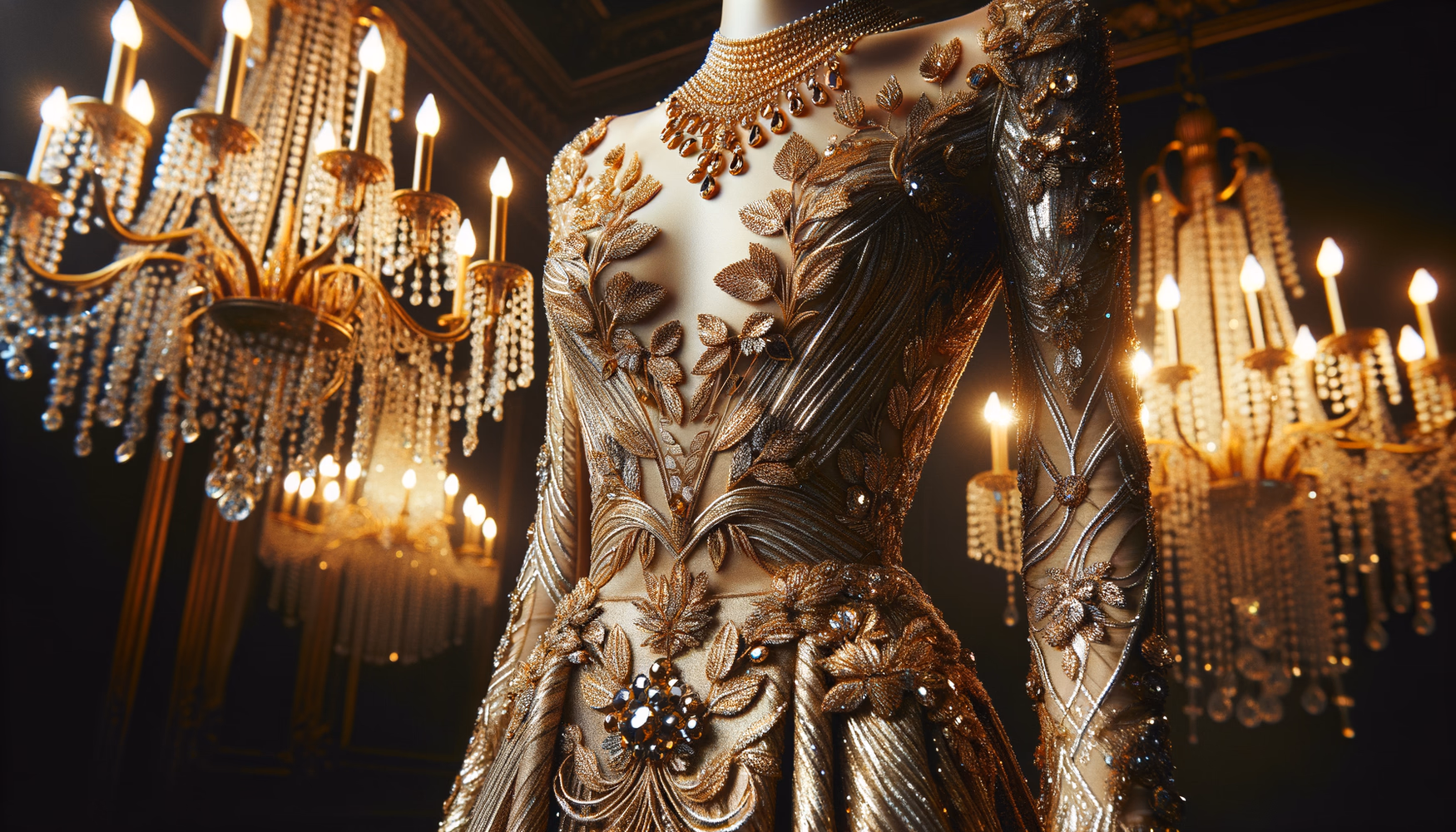 Золотая нить: использование люрекса и ламе в платьях высокой моды.