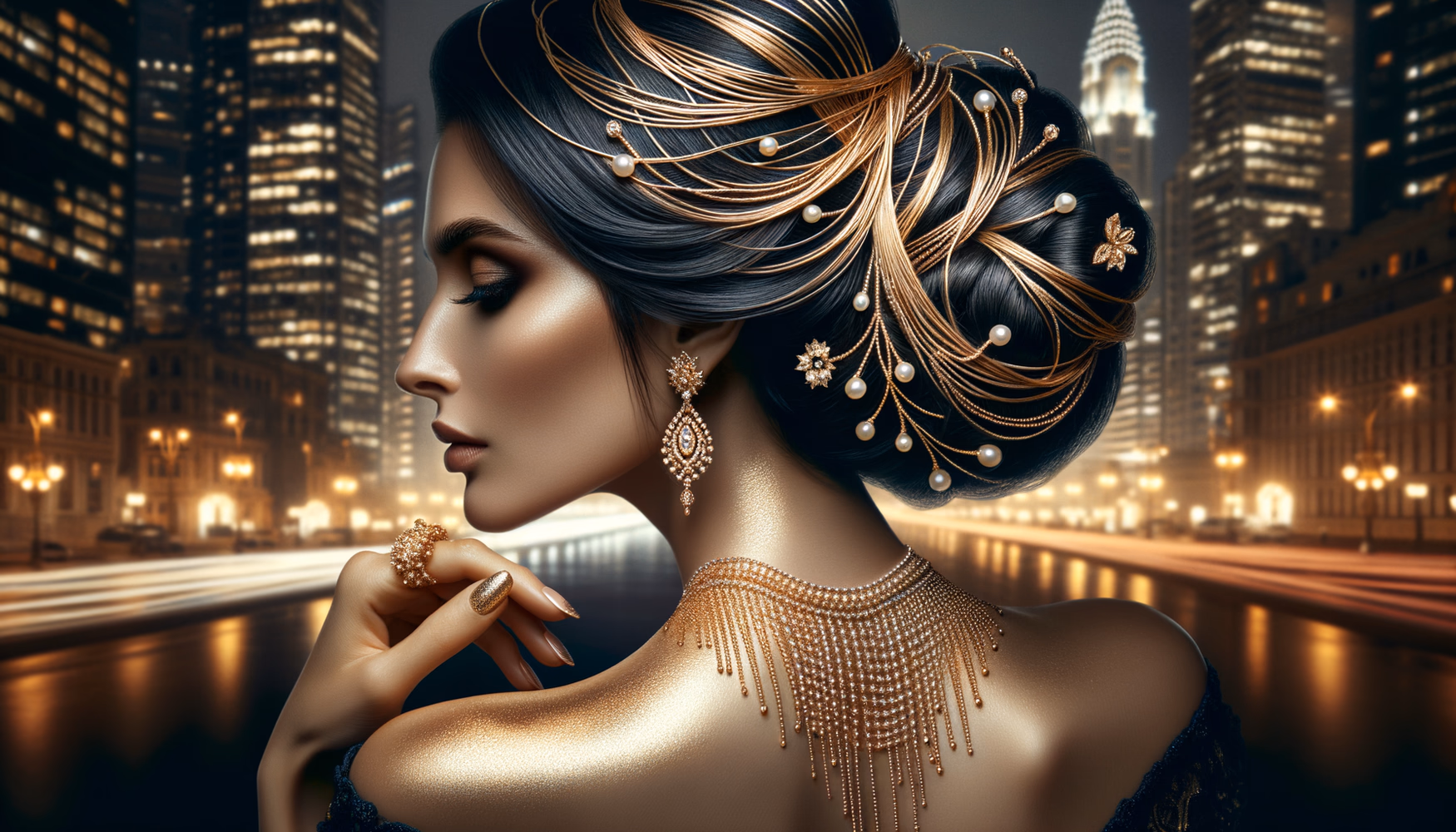 Золотые нити в волосах: секрет роскошных причёсок Болливуда.