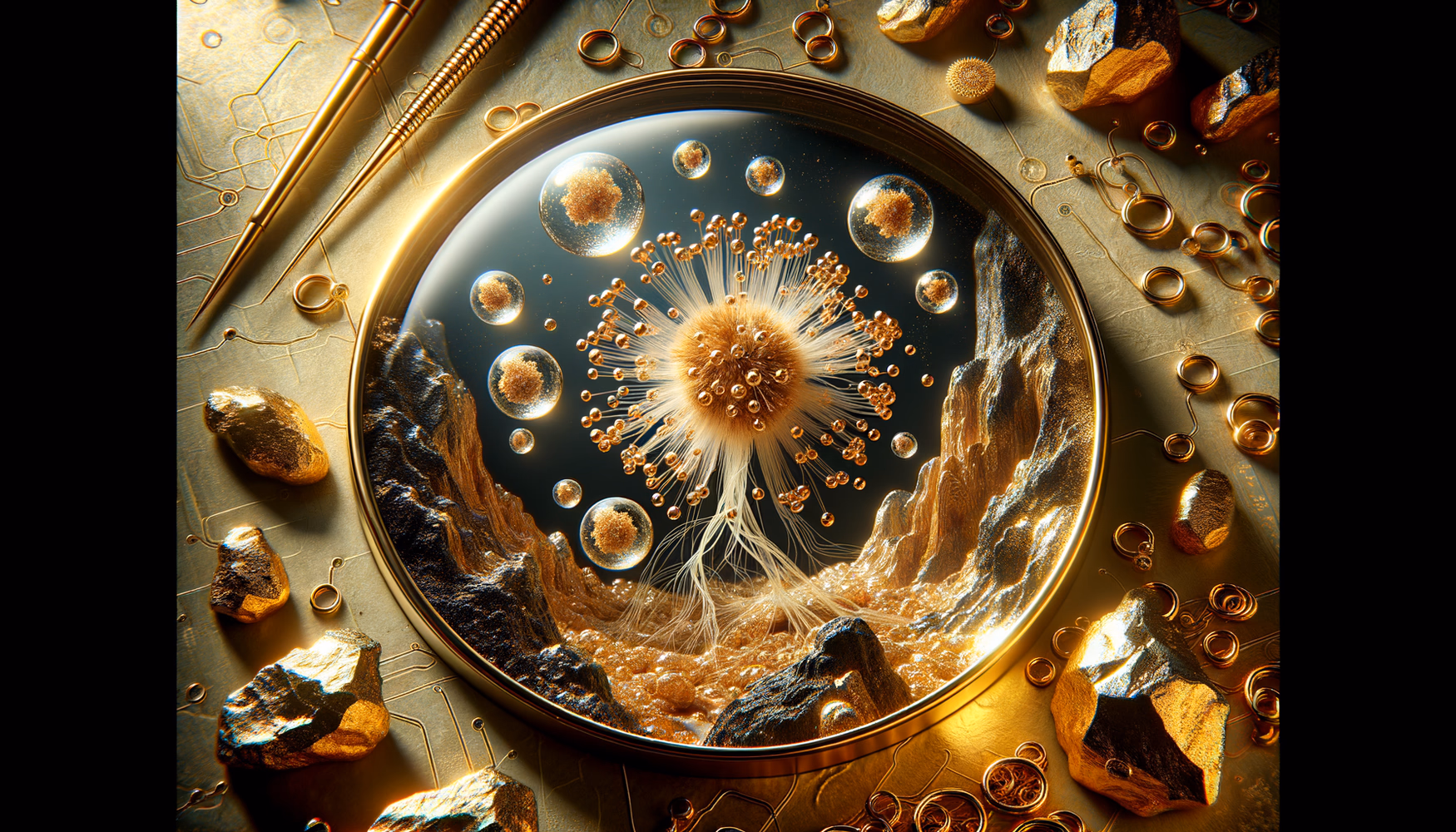 Использование бактерий для биодобычи золота