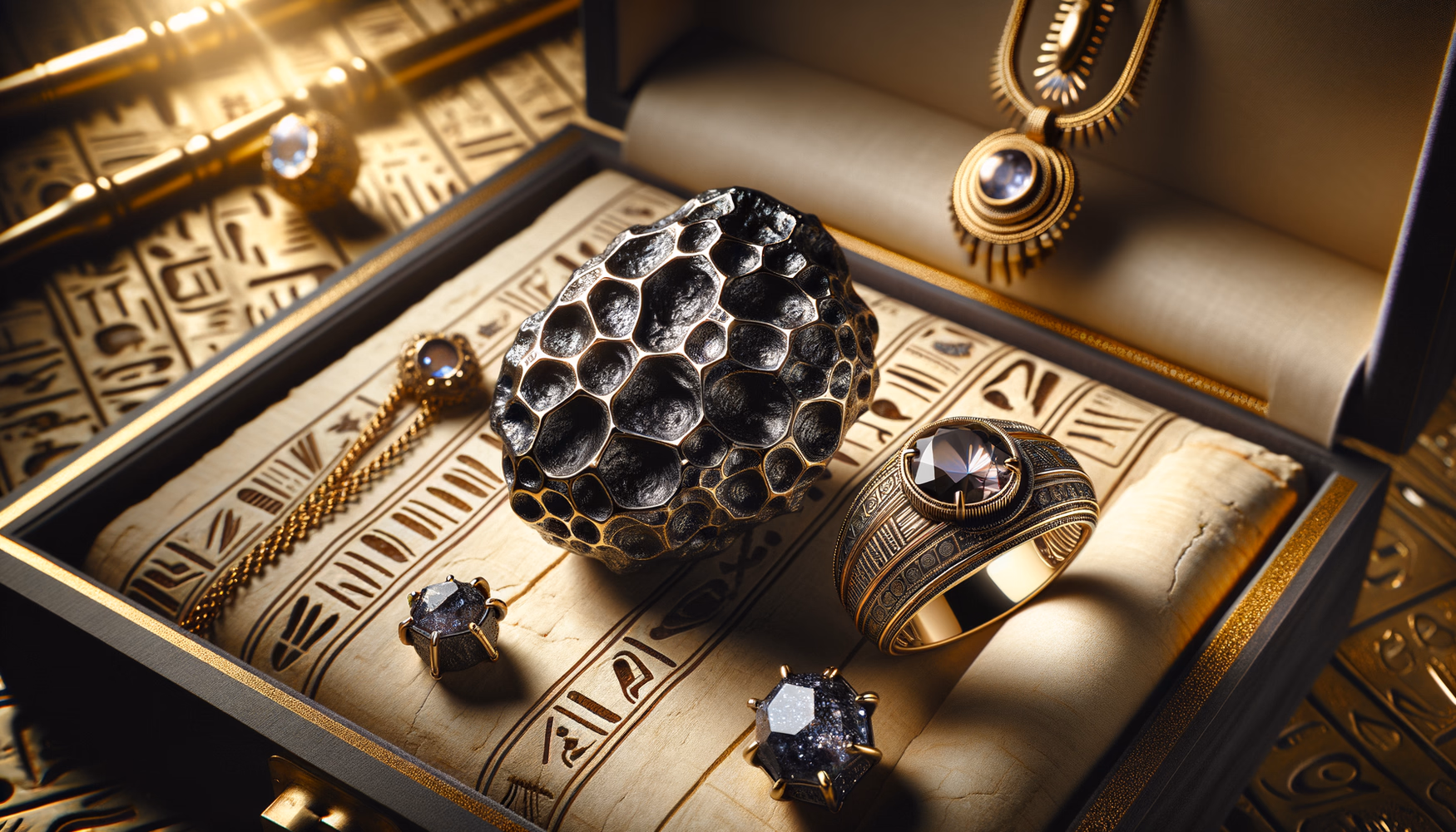 Кольца и кулоны из метеоритного железа