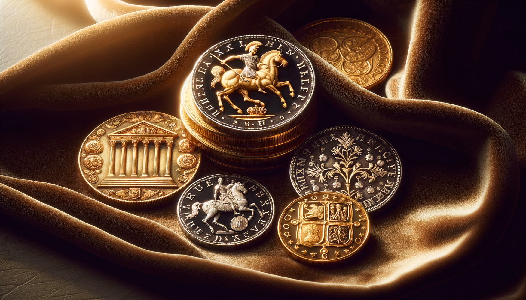 Памятные монеты с политической символикой