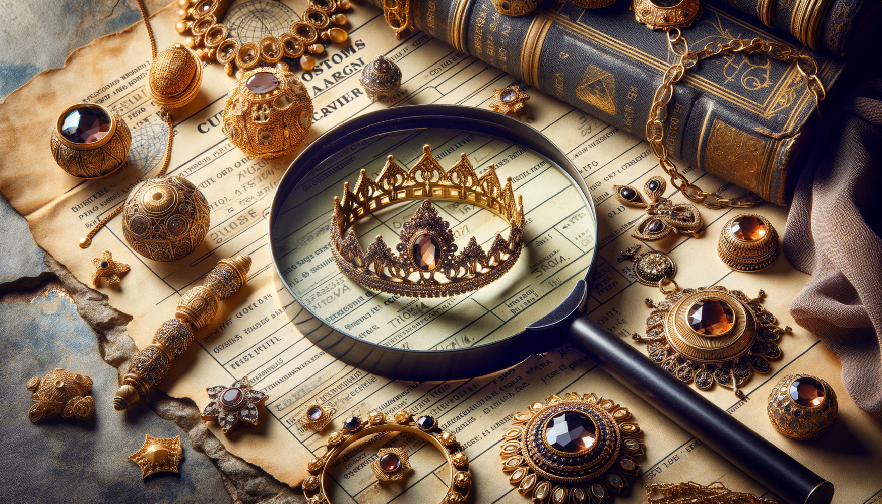 Поддельные таможенные декларации для вывоза золотых украшений Трои