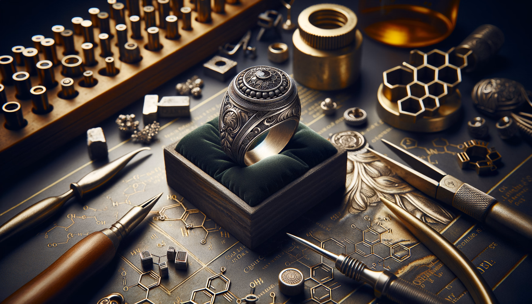 Схемы с искусственным состариванием современных украшений