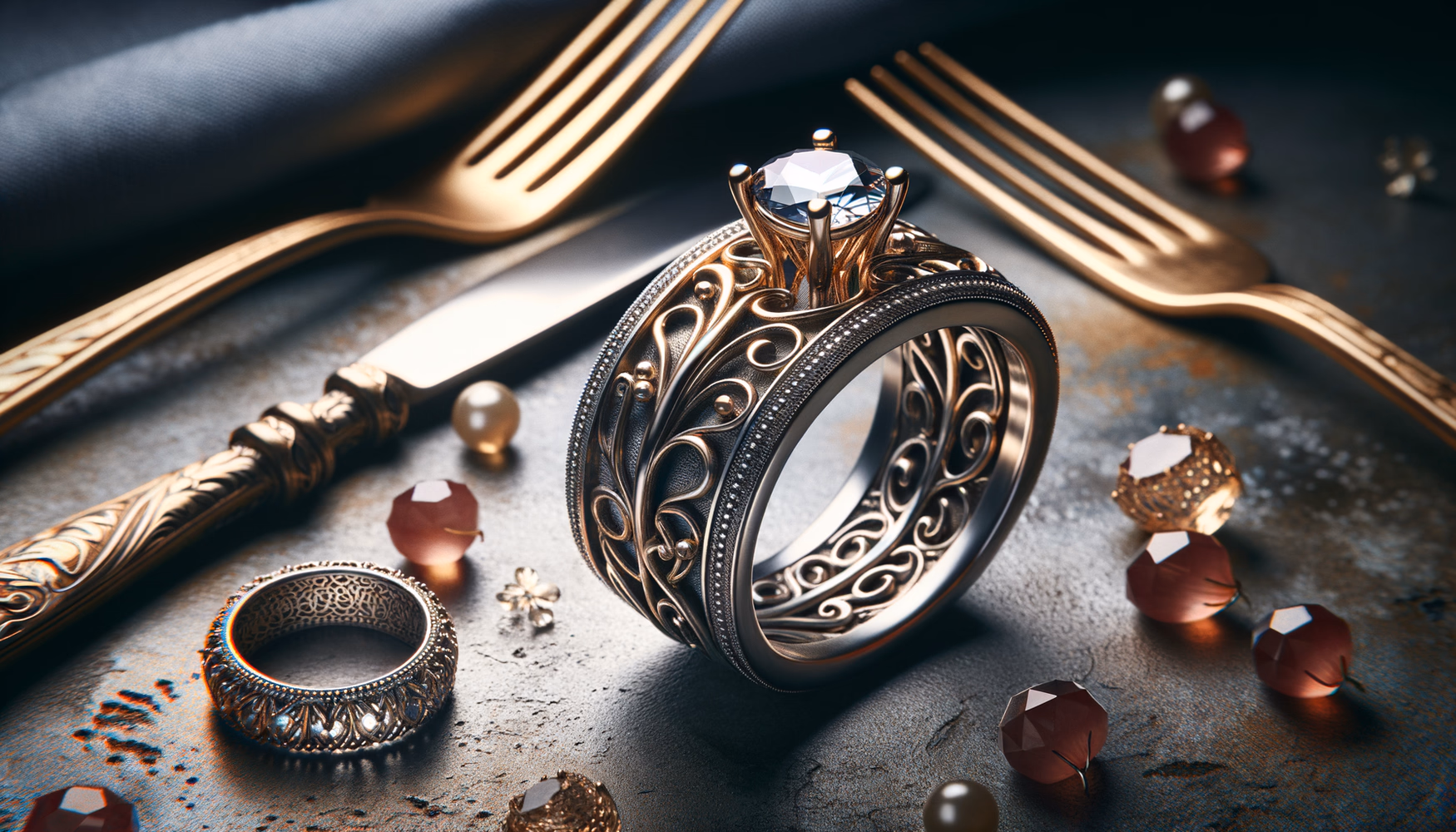 Тюремное творчество - металлические украшения из столовых приборов