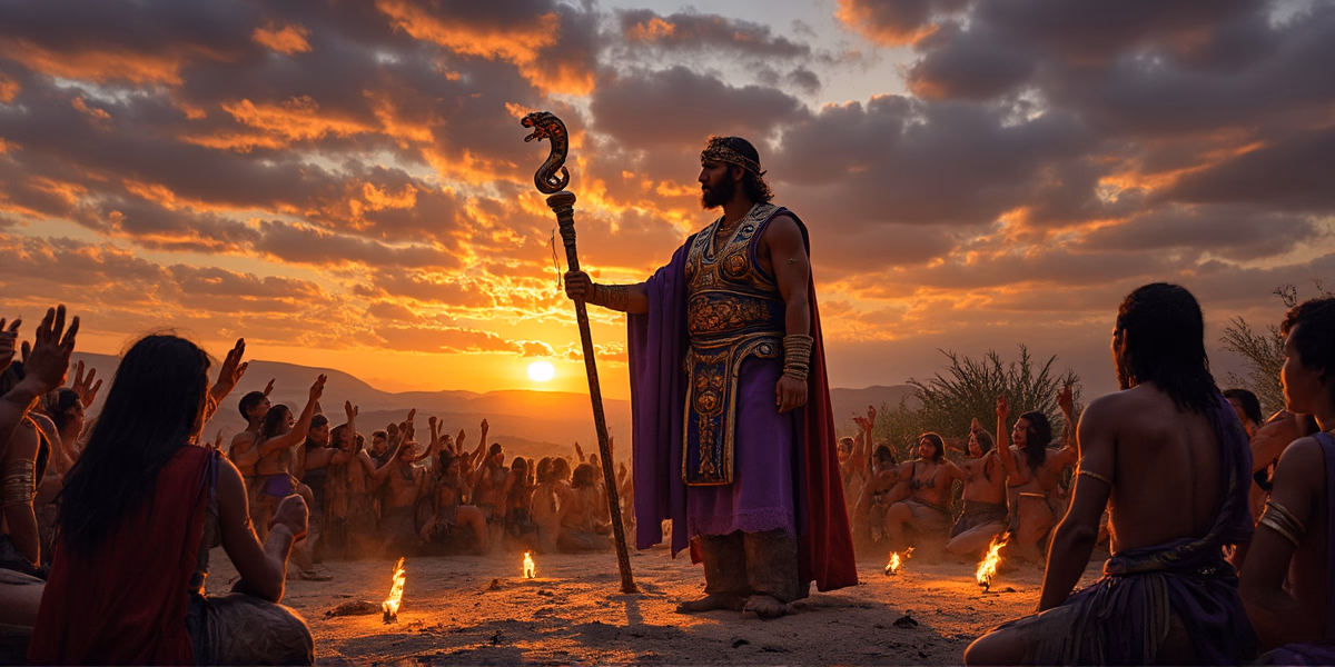 Бронзовый змей Моисея: исцеление и идол