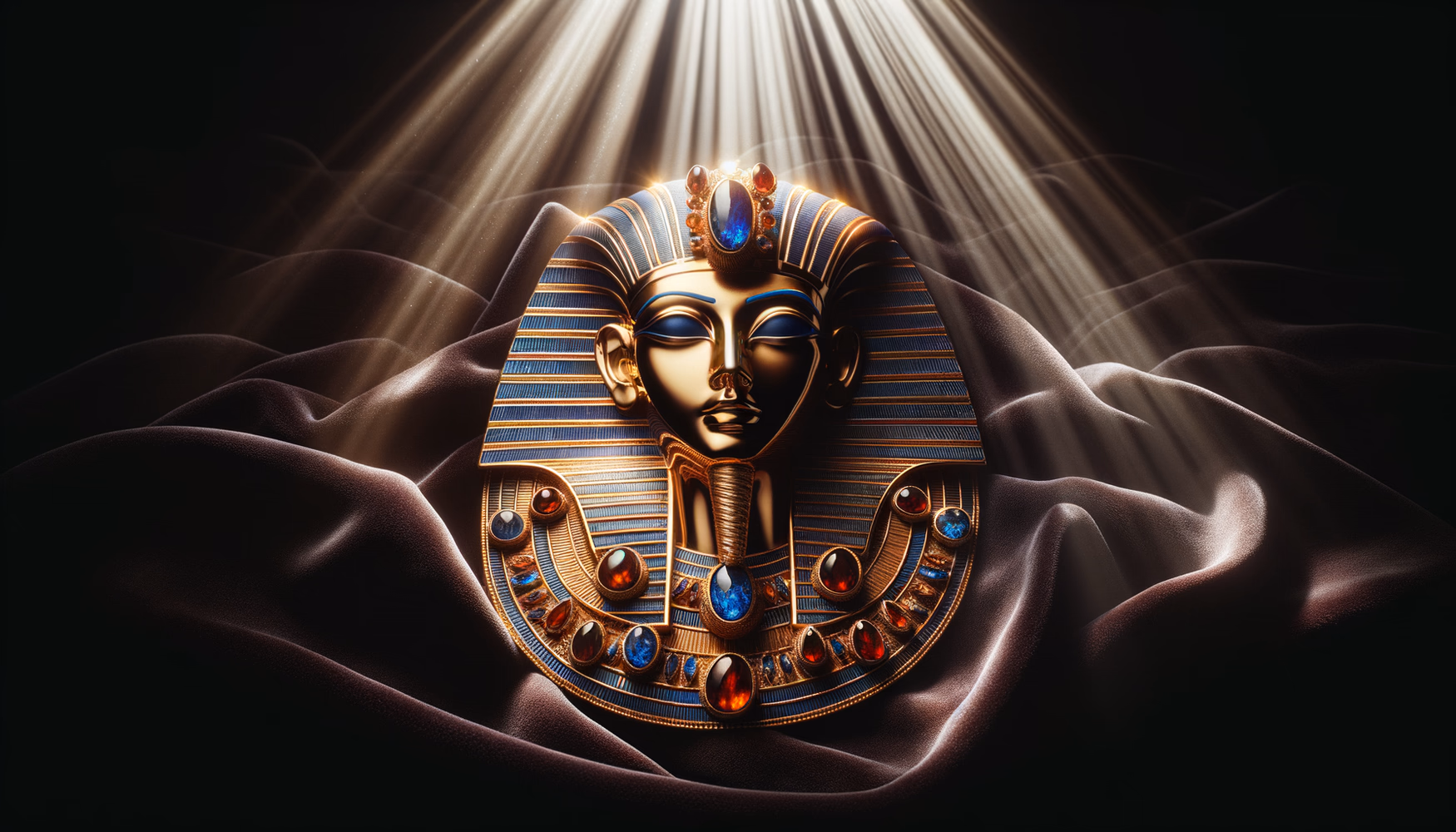 Египетские золотые саркофаги и маски